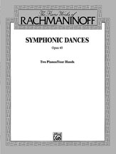 Symphonic Dances Op. 45-2 Pno 4 Hand piano sheet music cover